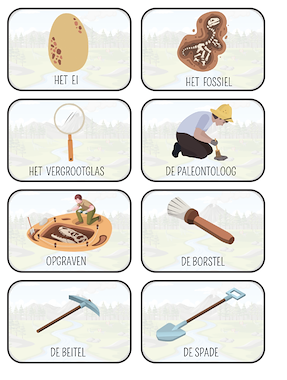 Lesmateriaal DINOSAURUSSEN legspel letters schubben  GROTE LETTERS van auteur juf Tinne slide 3