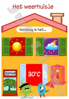 Lesmateriaal Classdojo weerkalender  van auteur De monsterklas van Juf Liesl