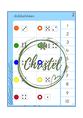 Lesmateriaal Pico Piccolo dobbelstenen van auteur juf Christel13