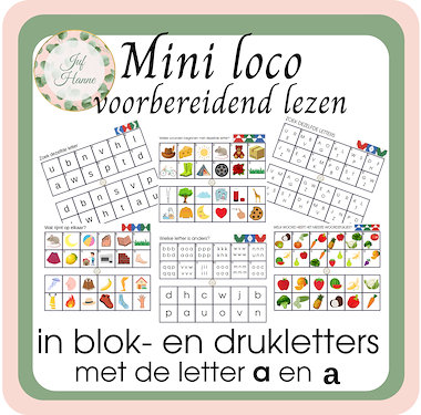 Lesmateriaal Mini Loco - voorbereidend lezen van auteur Juf Hanne_