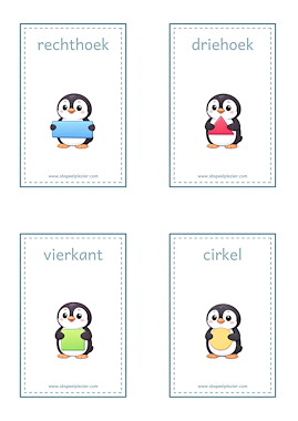 Lesmateriaal Pinguïn leert vormen van auteur SB Speelplezier