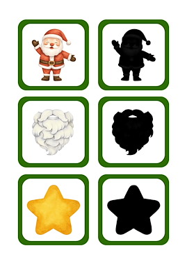 Lesmateriaal Kerst Schaduw Memory - Herkennen en Koppelen van auteur Juf_C slide 3