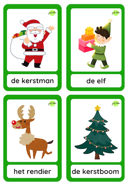 Lesmateriaal Woordkaarten Kerstmis van auteur Juf Nika slide 2