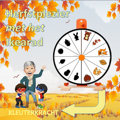 Lesmateriaal Herfstplezier met het ikearad van auteur Kleuterkracht