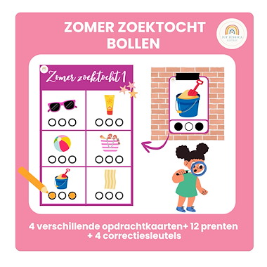 Zomer zoektocht- juf Jessica- Bollen