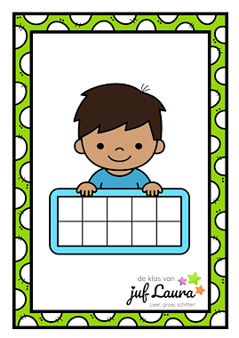 Lesmateriaal Kaartjes getalbeelden van auteur De klas van juf Laura slide 2