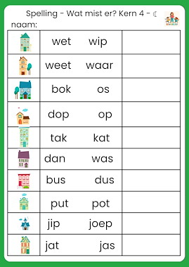 Lesmateriaal Wat mist er? kern 4 maan en zon bewegend leren van auteur de beweegjuf slide 3