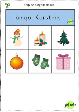 Lesmateriaal Bingo Kerstmis van auteur Juf Nika slide 2