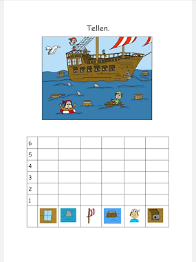 Lesmateriaal Werkboekje thema piraten groep 2 van auteur Juf Monique slide 4