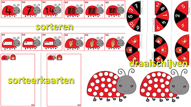Lesmateriaal lieveheersbeestjes telbundel - wiskunde van auteur Little Play Friends slide 3