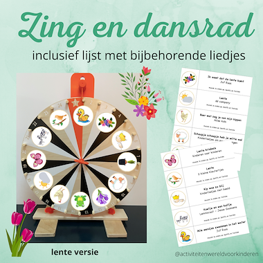 Lesmateriaal lente zing en dans rad van auteur Nanny Melissa
