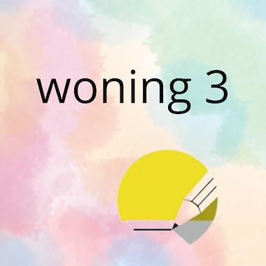 Lesmateriaal AN - mijn woning (deel 3) - spel 5: woorden schrijven/stempe van auteur Peggy Van Rompaey