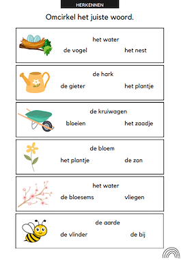 Lesmateriaal Taalbundel Lente van auteur LeerLaLand slide 3
