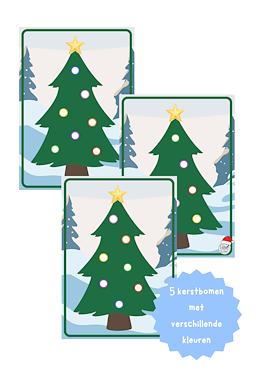 Lesmateriaal Kerstballen in de boom van auteur Van krabbel tot krul slide 2