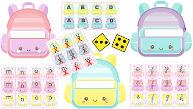 Lesmateriaal letter-boekentasjes van auteur Little Play Friends slide 3