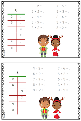 Lesmateriaal Mini rekenboekje Kerst van auteur De Klas Van Juf Joke slide 4