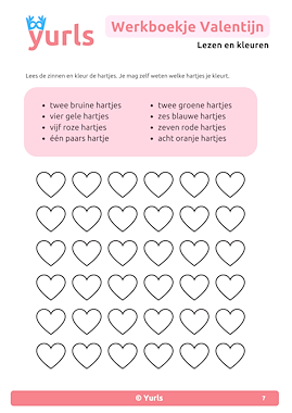 Lesmateriaal Werkboekje Valentijn groep 3 van auteur Yurls slide 4