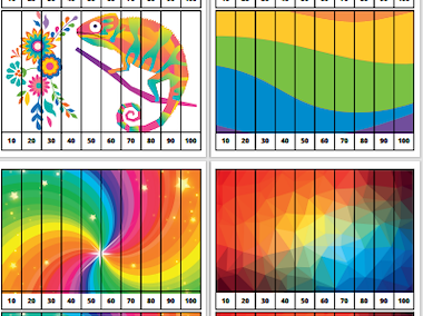 Lesmateriaal Getalrij sprongen van 10 puzzels. van auteur Juf ilona