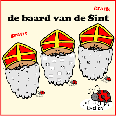 Lesmateriaal de baard van Sinterklaas van auteur juf Evelien