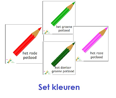 Lesmateriaal BeeBot kaarten kleuren van auteur Juffrouw Laura