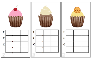 Lesmateriaal De cupcake winkel - geldrekenen van auteur LeerLaLand slide 2