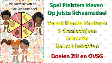 Lesmateriaal pleisterspel met draaischijf van auteur Little Play Friends