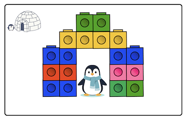 Lesmateriaal Thema winter: mathlink cubes van auteur Juf Katy slide 3