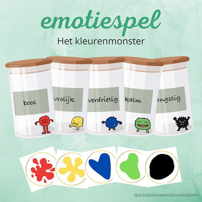 Lesmateriaal Thema mijn lichaam - emoties sorteren van auteur Nanny Melissa