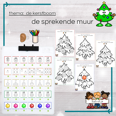 Lesmateriaal Sprekende muur de kerstboom van auteur katrotje slide 1