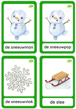 Lesmateriaal Woordkaarten Kerstmis van auteur Juf Nika slide 3