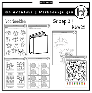 Lesmateriaal Op avontuur | Werkboekje groep 3 van auteur Juf Shanna slide 2