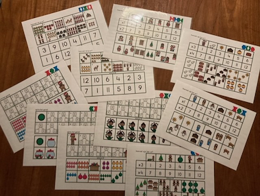 Lesmateriaal Kerst mini locokaarten (32 stuks) van auteur Juf_Simoon