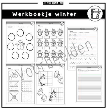 Lesmateriaal Thema winter | Werkboekje groep 4 van auteur Juf Shanna slide 2