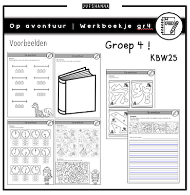Lesmateriaal Op avontuur | Werkboekje groep 4 van auteur Juf Shanna slide 2