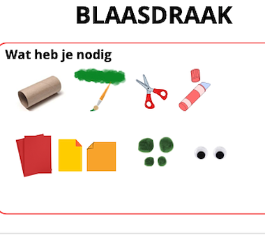 Lesmateriaal Stappenplan blaasdraak knutselen van auteur Juf EvVa slide 2