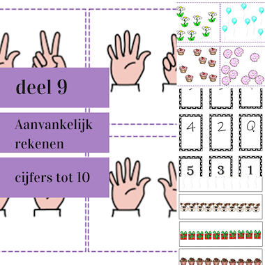 Lesmateriaal REKENBUNDEL DEEL 9: AANVANKELIJK REKENEN. CIJFERS TOT 10 van auteur Praatmaker slide 2
