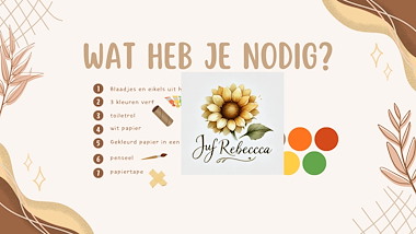 Lesmateriaal Beeld: herfstrammelaar knutselen van auteur Juf Rebecca slide 4