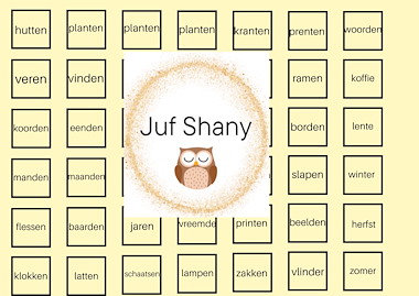 Lesmateriaal Spelbord open en gesloten lettergrepen  van auteur Juf Shany slide 2