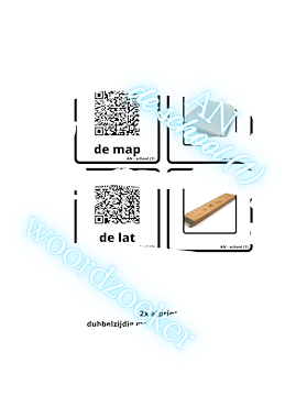 Lesmateriaal AN - de school (deel 1) - spel 7: memory van auteur Peggy Van Rompaey