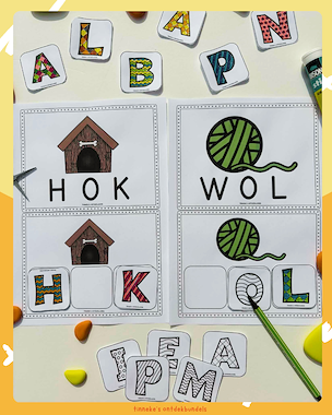 Lesmateriaal Spelen met 3 letter woorden!  van auteur Tinnekes ontdekbundels slide 3