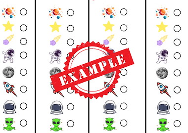 Lesmateriaal zoekblad de ruimte van auteur Juf Krisje slide 2