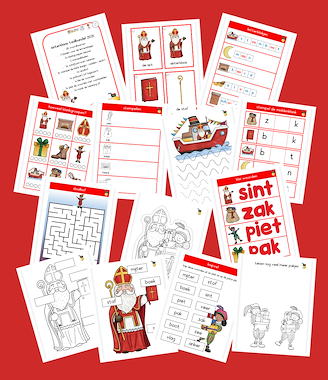 Lesmateriaal Sinterklaas taalbundel 2021 van auteur JufJoyceKuenen