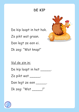 Lesmateriaal Begrijpend lezen met invulzinnen (groep 3) van auteur Alexandra Wit slide 2