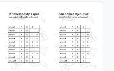 Lesmateriaal Kriebelbeestjes quiz! (leuk tijdens Gi-Ga-Groen) van auteur Juf ilona slide 3
