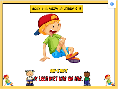 Lesmateriaal Lees met Kim en Sim: Kern 2: been & b van auteur Gratis leuke leesboekjes