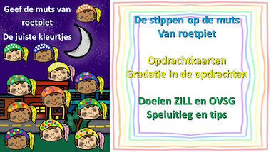 Lesmateriaal De stippen op de muts van roetpiet van auteur Little Play Friends