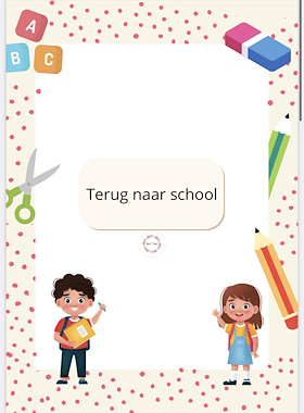 Lesmateriaal Woordkaarten schoolmaterialen van auteur Juf Yas