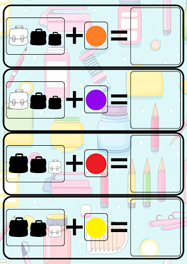 Lesmateriaal Sorteerboekentasjes van auteur Little Play Friends slide 3
