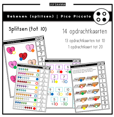 lesmateriaal Rekenen (splitsen) | Logico Piccolo van auteur Juf Shanna