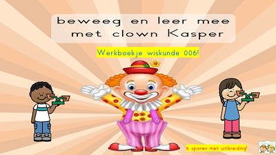 Lesmateriaal Werkboekje clown Kasper: wiskunde 006:  METEN van auteur Gratis leuke leesboekjes slide 1